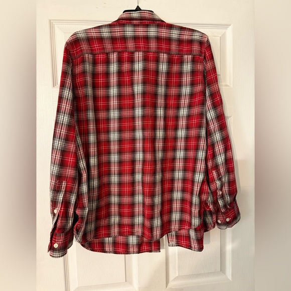 Ralph Lauren Red and Black Plaid women's Shirt - Picture 2 of 8